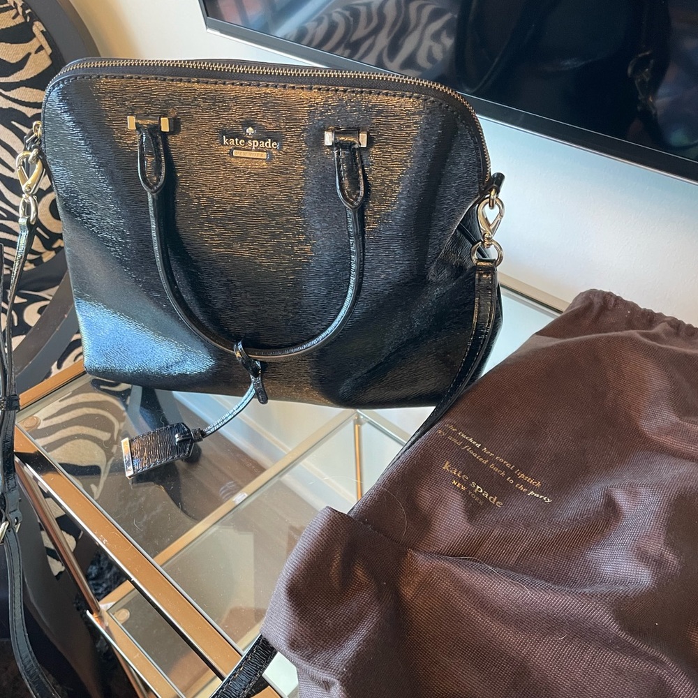 Kate Spade black leather purse